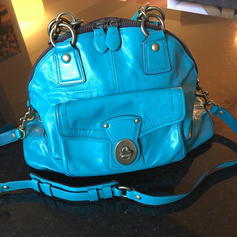 Coach Francine Handbag Turquoise